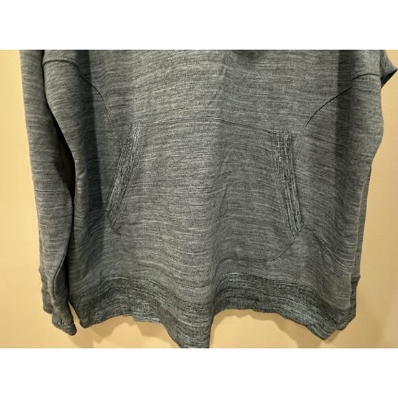 NWT LL Bean Cozy 1X Funnel Neck Pullover Marked Blue NWT Thumb holes - Picture 3 of 11